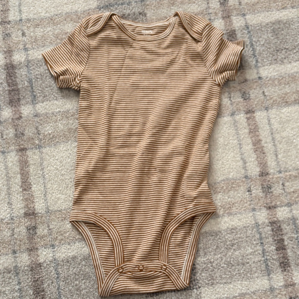 Carter's Tan Striped Bodysuit
